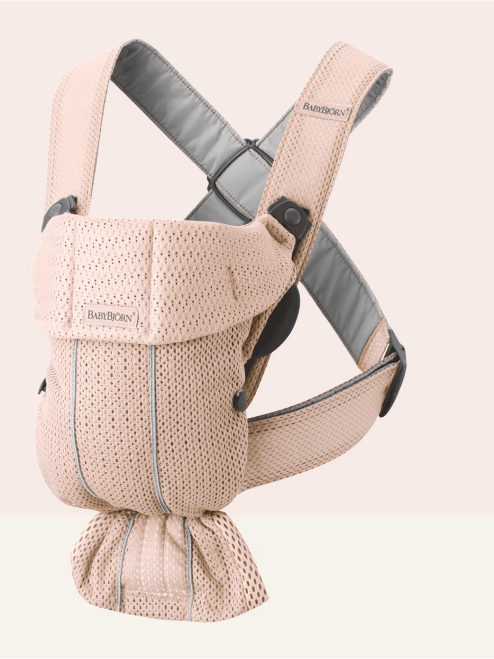 BabyBjorn Carrier Mini 3D Mesh - Pearly Pink - Breathable Carrier